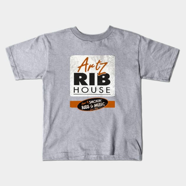 Artz Rib House Kids T-Shirt by YesterCool